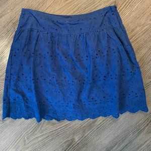 Eyelet Blue Skirt